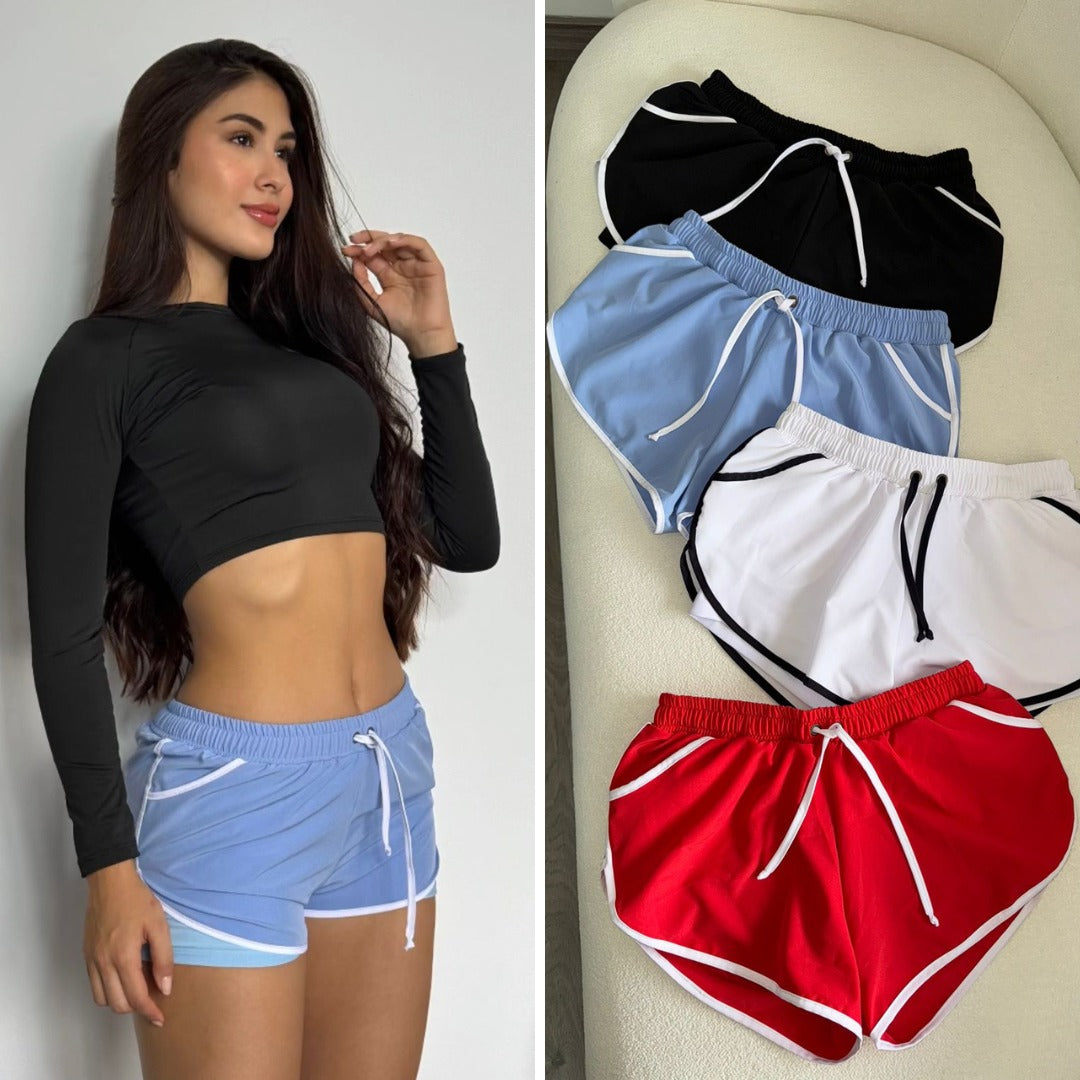 Conjunto Fitness Pantaloneta + Camibuso
