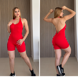 Enterizo Corto Halter Fitness