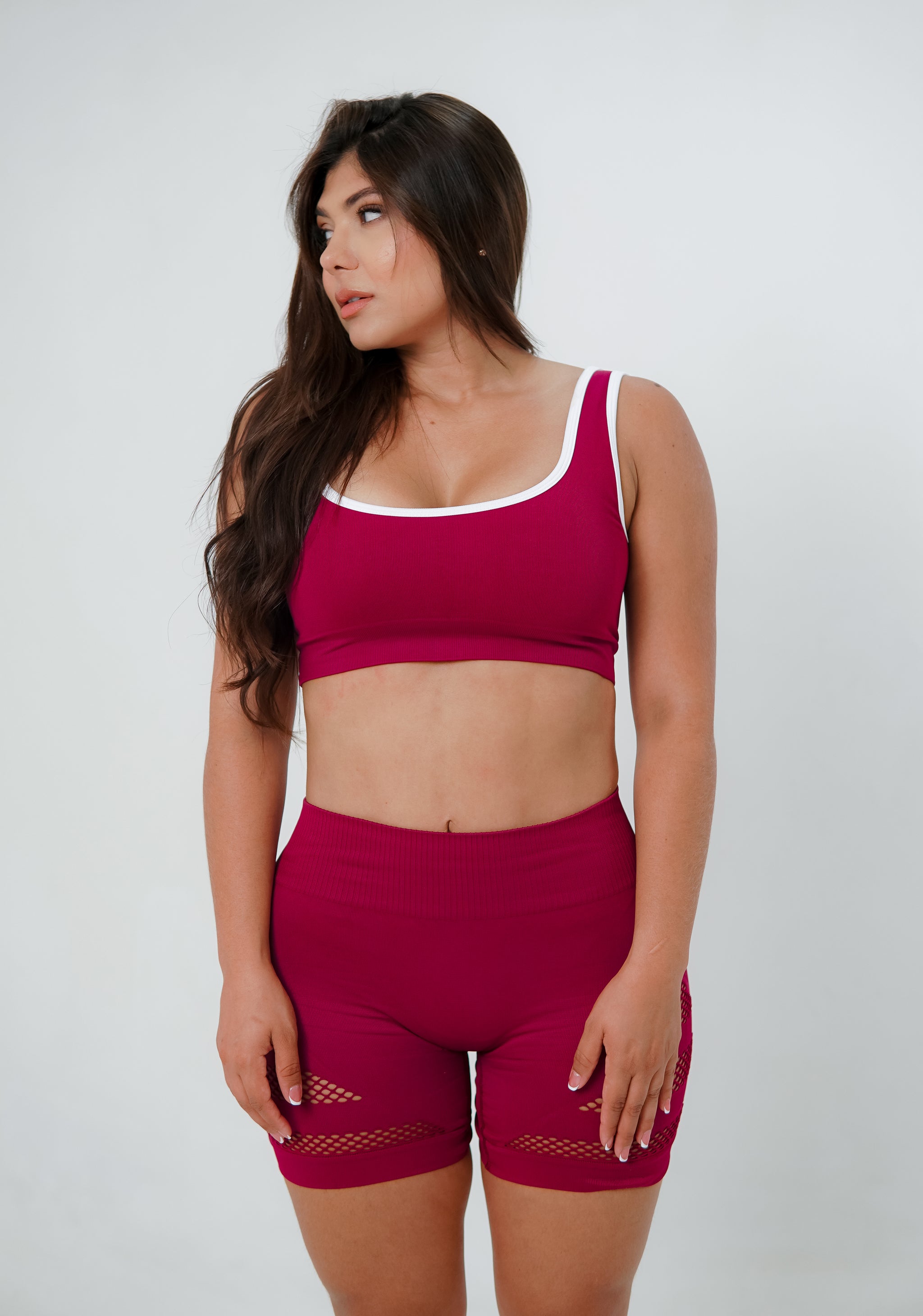 TOP SIN COSTURA (SEAMLESS) BERENJENA