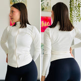 Chaqueta deportiva sin costuras con cremallera