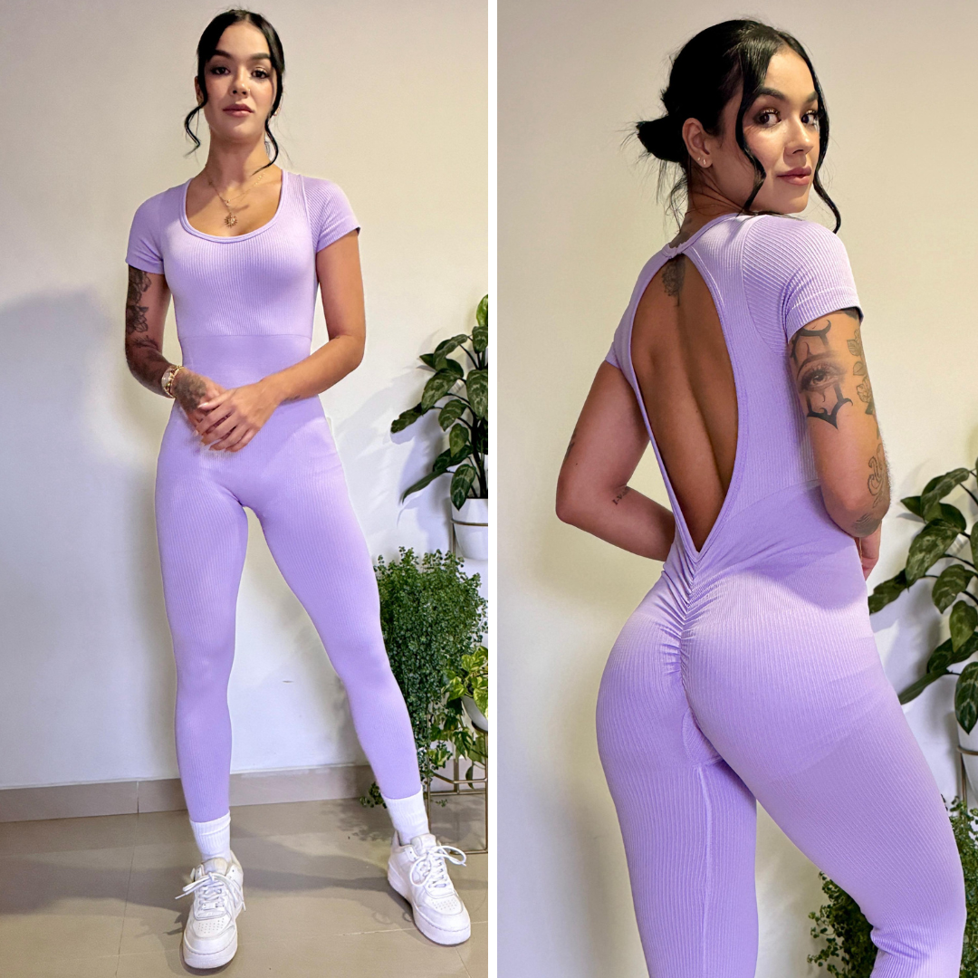 Mono deportivo para mujer con espalda descubierta: comodidad, elasticidad y estilo.