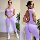 Mono deportivo para mujer con espalda descubierta: comodidad, elasticidad y estilo.